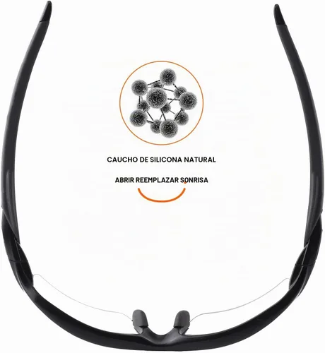 Vista 4 de Kits de goma de repuesto para orejeras y boquillas compatibles con Oakley Flak 2.0 OO9295 Flak 2.0 XL OO9188 Negro