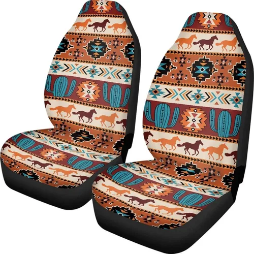 Vista 19 de INSTANTARTS Fundas de asiento de coche con diseño de dalia estética, solo para asientos delanteros, protector de asiento de vehículo, 2 unids/set