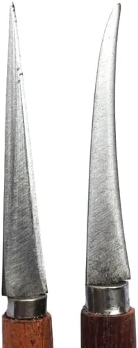 Vista 3 de GIFTZYME Juego de mango de cuchillo para tallar frutas de madera muy hermoso 2 piezas.