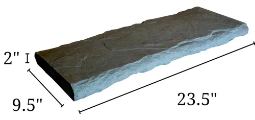 Vista 2 de Moldes de goma de piedra de chapa para hormigón, tapa de pared de pizarra 23.5 "x 9.5" x2", material reciclado