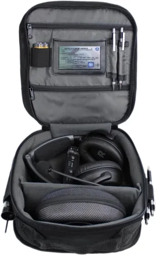 Vista 5 de Bolsa para Auriculares de Piloto Flight Level, Bolsa para Auriculares de Aviación