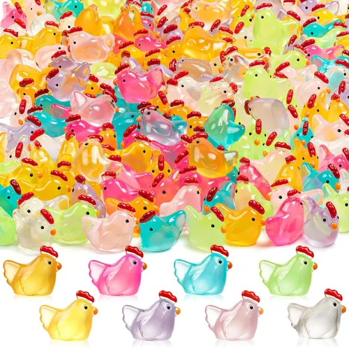 Vista 15 de 18 mini figuras luminosas de panda de resina con 2 bambúes para casa de muñecas