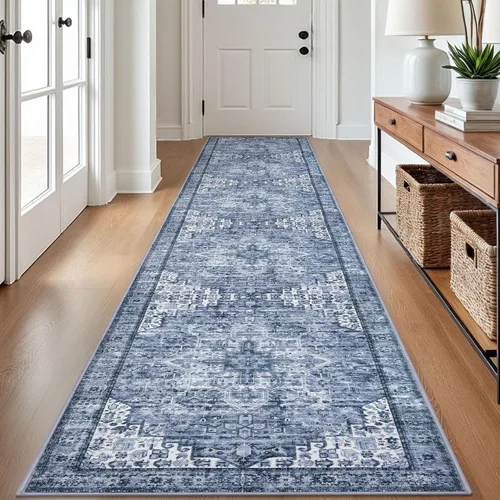 Vista 159 de SIILOOM Alfombra lavable de 2 x 3 pies, alfombra suave color taupe ceniza para entrada, tapete antideslizante para puerta de interior, tapete