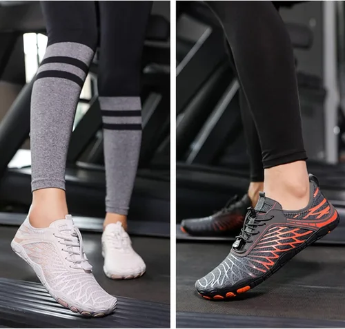 Vista 4 de Calzado de senderismo para mujer, zapatos descalzos Lorax Pro para mujer, zapatos descalzos saludables y antideslizantes para caminar