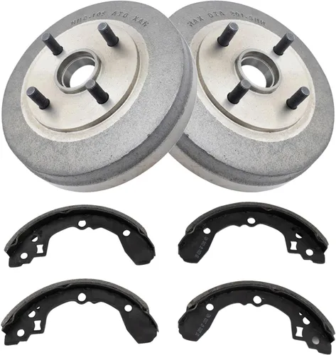Vista 32 de Kit de tambor y zapata de freno trasero TRQ Compatible con Colorado Canyon i-280 i-290 i-350 Pickup