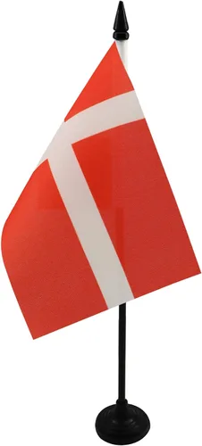 Vista 9 de AZ FLAG Aland Table Flag 4x6 in 100D Polyester Plastic Base Indoor use Finnish 15x10 cm desk flag stitched finish with reinforced edges with