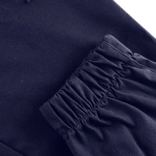 Vista 8 de UQRZAU Pantalones de trabajo para mujer, color sólido, casual, cintura elástica, con cordón y bolsillo lateral, pantalones de lápiz casuales