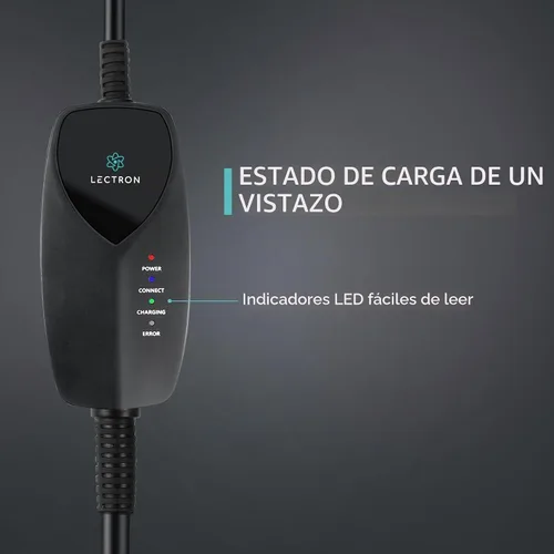Vista 5 de Lectron Cargador Tesla de Nivel 1 (WiFi) con Control de Aplicación – 12 Amperios, 120V, Enchufe NEMA 5-15, Cable de Extensión de 16 pies, Conector
