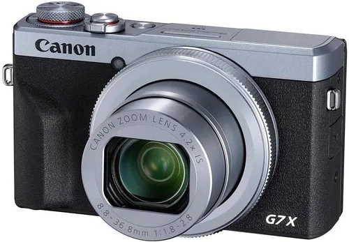 Vista 4 de Canon PowerShot G7 X Mark III - Cámara digital (plateado) con tarjeta de memoria de 64 GB, trípode flexible de 12 pulgadas, lector de tarjetas