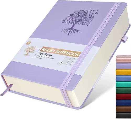 Vista 24 de Ansopu Cuaderno de puntos, 360 páginas numeradas, cuadrícula de puntos, de 8.5 x 11 pulgadas, papel de punto de 3.53 oz/m², tapa dura gruesa