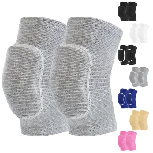 Vista 10 de HISFFOG Rodilleras de voleibol para bailarines, rodilleras suaves y transpirables para hombres, mujeres, niñas, niños, rodilleras protectoras