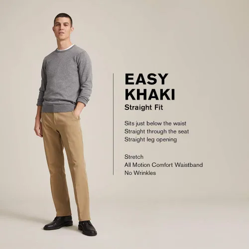 Vista 3 de Dockers Men's Straight Fit Easy Khaki Pants