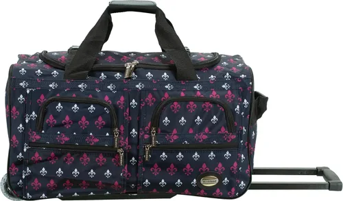 Vista 29 de Rockland Rolling Duffel Bag, Black, 22" Negro (Blackdot)