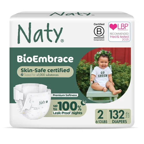 Vista 22 de Naty BioEmbrace - Pañales para bebé recién nacido, certificado seguro para la piel sensible, protección contra fugas de hasta el 100 %, suavidad