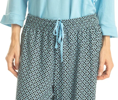 Vista 5 de Hanes Conjunto de pijama y camiseta de dormir con cuello en V de 34 para mujer