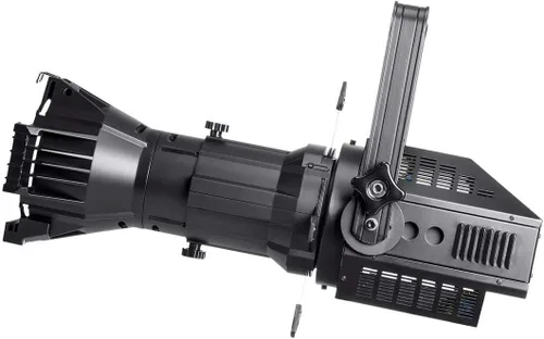 Vista 3 de Monoprice COB LED elipsoidal - Blanco, 200 vatios, 3200 K, 19 grados, con soporte Gobo, control DMX de 3 canales, serie Stage Right