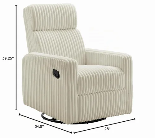 Vista 3 de Oxford Baby Layton Glider/Recliner Nursery Chair