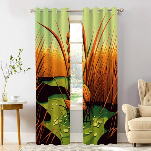 Vista 70 de Shrahala Cortinas de nivel de chakras con mandala beige para ventanas de cocina, paneles de cortina de ventana de mandala multicapa de poliéster