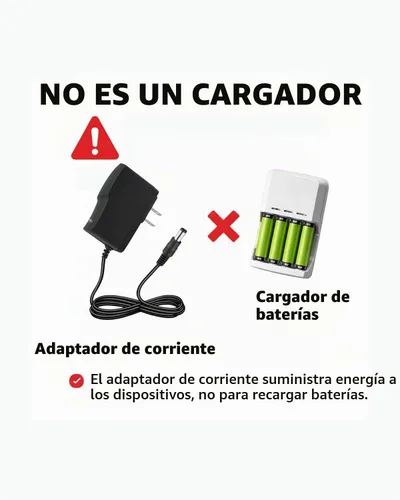 Vista 7 de Adaptador de corriente de repuesto 5V 1A Cable DC 0.2x0.1 in para Router