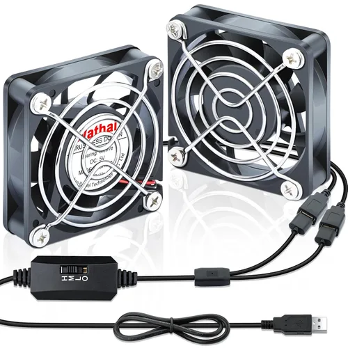 Vista 10 de 2Packs Wathai DC 4010 5V Small Blower Cooling Fan 2 Pin DC 40mm x 10mm