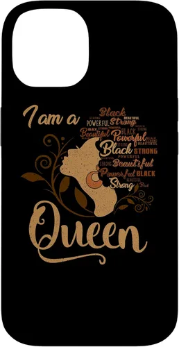 Vista 4 de Funda para iPhone 16 BLM Melanin Women I'm a Queen African American Black Pride