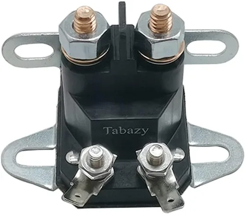 Vista 3 de Solenoide de arranque para tractor de césped compatible con tractores Troy Bilt, John Deere, Zero-Turn, Toro, MTD