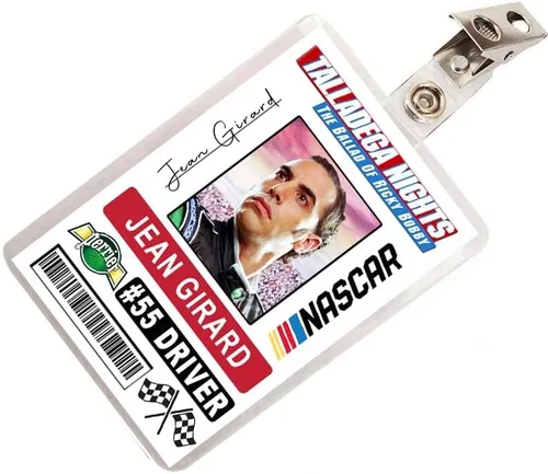 Vista 2 de Talladega Nights Jean Girard - Placa de identificación de conductor de coche de carreras