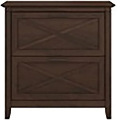 Vista 3 de Scranton & Co Archivador lateral de madera con 2 cajones en Bing Cherry