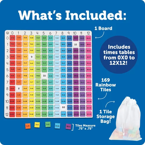 Vista 5 de Learning Resources Rainbow Multiplication Board