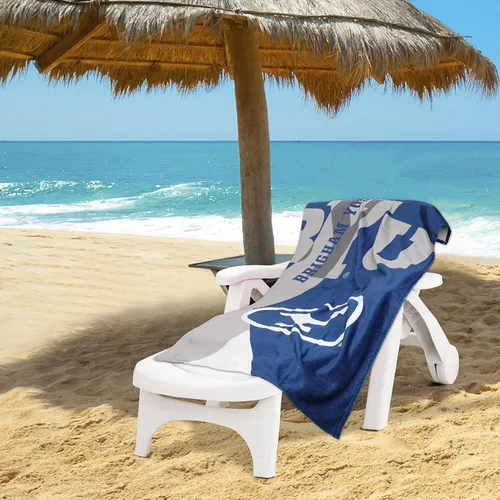 Vista 2 de Northwest BYU Cougars - Toalla de playa de 30 x 60 pulgadas, diseño de rompecabezas