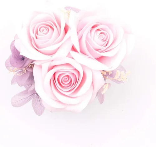 Vista 9 de ArtIFl 3rose Flor de arcilla relajante regalo de seguridad