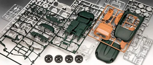Vista 7 de ドイツレベル(Revell) Nivel alemán 07687 1/24 Jaguar E-Type Roadster Modelo de plástico
