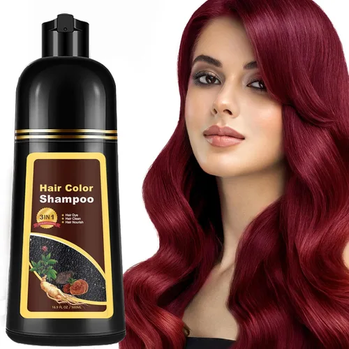 Vista 12 de Champú de tinte para el cabello 3 en 1 para mujeres y hombres, rica coloración de raíz a punta con extractos naturales, 3-4 semanas de duración