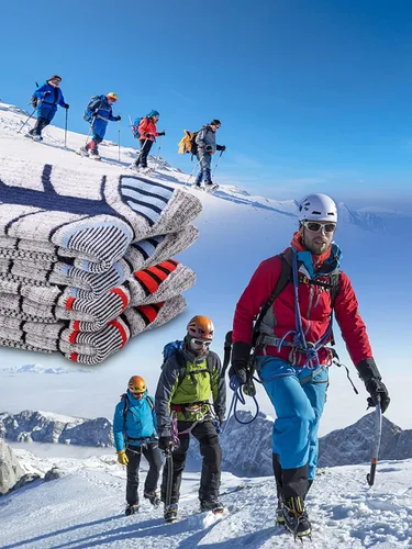 Vista 6 de Calcetines de esquí para mujeres y hombres, calcetines térmicos para esquí y snowboard, clima frío, calcetines de rendimiento de invierno, paquete