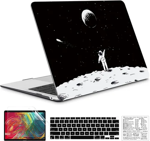 Vista 12 de Funda compatible con MacBook Air de 13 pulgadas 2022, 2021-2018 A2337 M1 A1932 A2179, carcasa de plástico duro duradero, cubierta de teclado