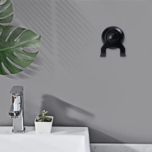 Vista 2 de Ganchos de succión de vacío resistentes: pequeño gancho reutilizable ventosa de plástico para ventana de cristal, corona, decoración de festivales