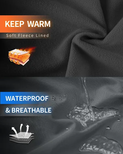 Vista 3 de Outdoor Ventures Chaqueta Softshell para mujer con capucha, forro polar, cálida, ligera, impermeable, aislada, cortavientos
