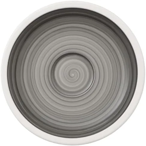Vista 6 de Villeroy & Boch - Fabricación Rock Glow cafe au lait platillo, platillo discreto hecho de porcelana premium, apto para lavavajillas, cobre, negro