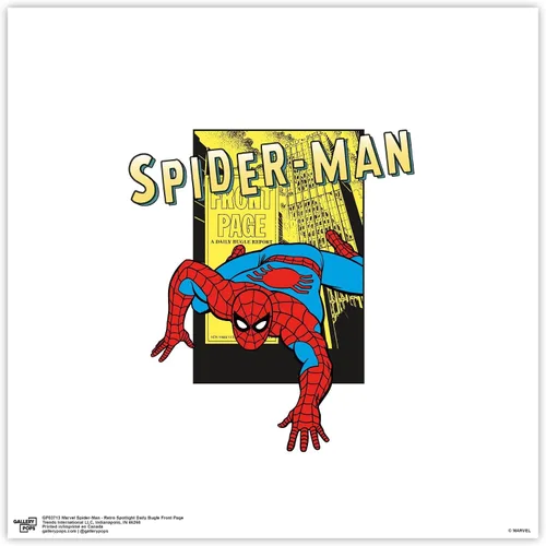 Vista 9 de Trends International Gallery Pops Marvel Spider-Man - Póster de pared retro Spotlight Daily Bugle para pared, 12.00 x 12.00 pulgadas, versión