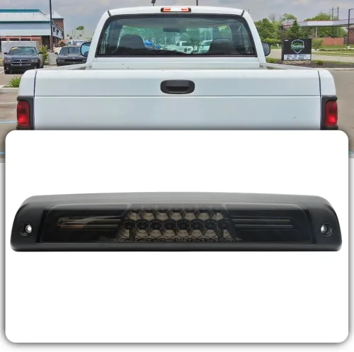 Vista 10 de Luz de freno LED de tercera luz de freno trasera de lente roja, luz de freno de montaje alto, lámpara de carga para Chevy Silverado/GMC Sierra 1500
