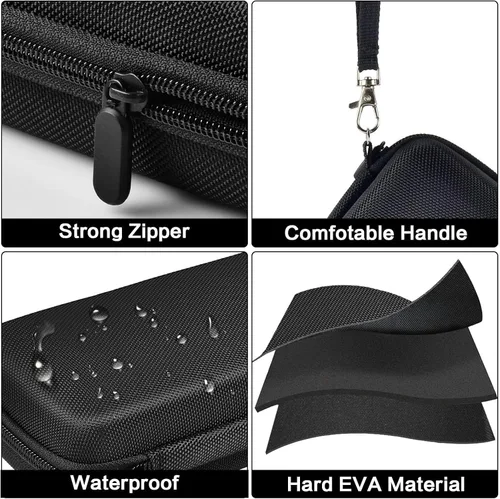 Vista 3 de Funda compatible con Texas Instruments TI-30XS para calculadora científica MultiView, bolsa organizadora de transporte con bolsillo de malla