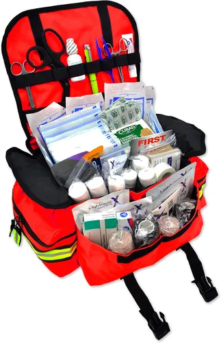 Vista 6 de Lightning X Small Medic First Responder EMT Trauma Bag Stocked First Aid Trauma Kit A (rosa)