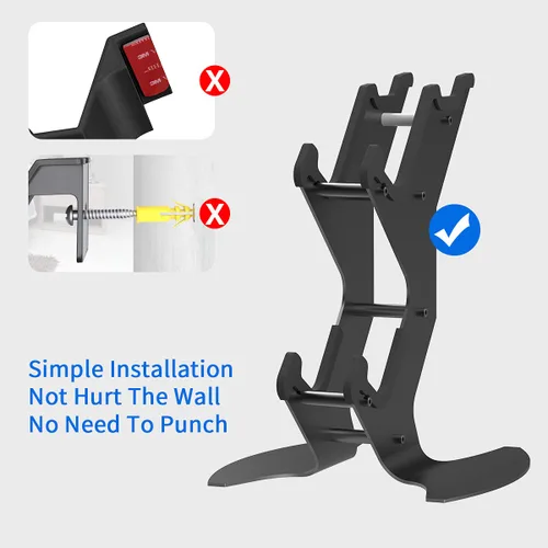 Vista 8 de DOYO Controller Stand Organizer for Desk, Universal Headphone Stand for Xbox PS5 PS4 Switch, Headset Holder & Desk Mounts, Gaming Desk Accessories
