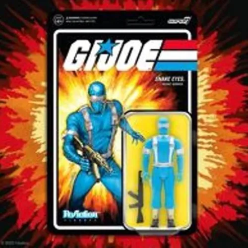 Vista 5 de Super 7 Joe Reaction Figures Wave 2 - Snake Eyes - Secret Service - India azul pálido