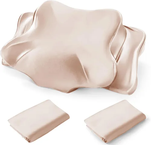 Vista 10 de Funda de almohada de satén grueso, funda de almohada elástica de 16 x 24 pulgadas para almohada cervical o almohadas de espuma viscoelástica