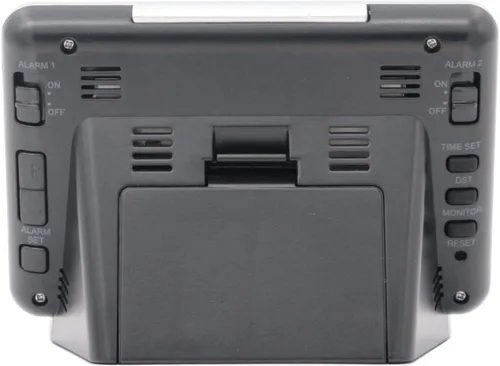 Vista 3 de SEIKO Hudson Everything - Reloj despertador digital para dormitorio, color negro