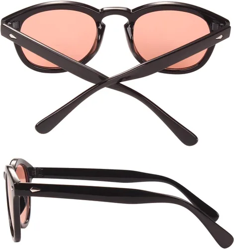 Vista 3 de Retro Inspired Sunglasses With Rivets Tinted Lens UV400