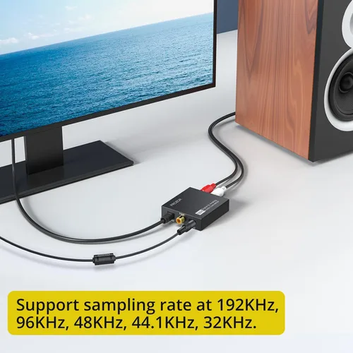 Vista 5 de Conversor de audio digital a analógico Negro