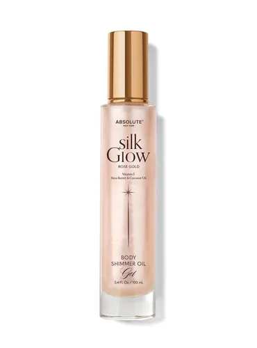 Vista 11 de Absolute New York - Silk Glow Shimmer Mist Glow, radiante, brillo para cuerpo, cara y cabello, manteca de karité, aceite de coco, vitamina E