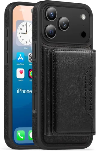 Vista 11 de Funda compatible con Google Pixel 10 Pro XL de 6.8 pulgadas de piel sintética con tarjetero 【Compatible con Magsafe】Funda magnética desmontable 2